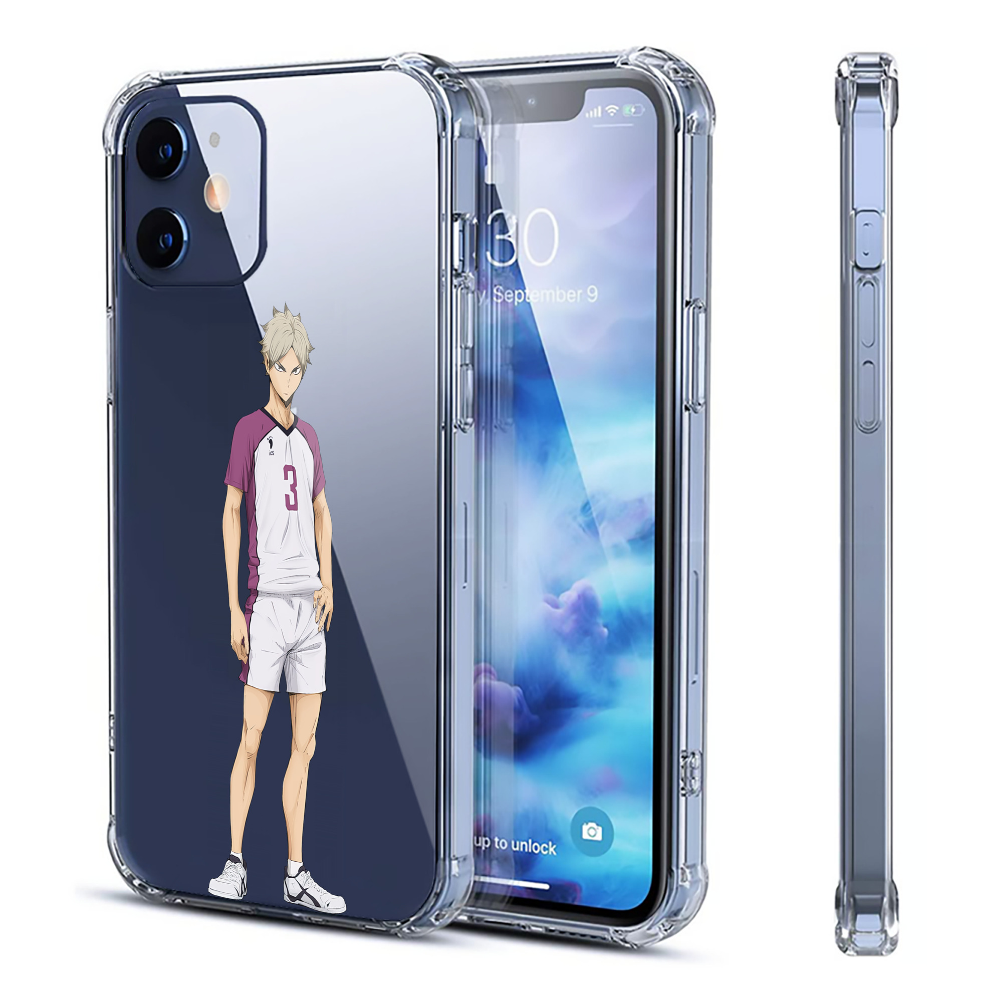ハイキュー!! Haikyu!! 【iPhone 12シリーズ対応】透明スマホケース（クリアソフトケース）